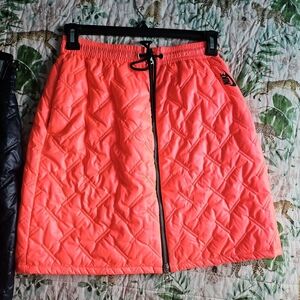 Nike Women's Bright Pink And Navy Quilted A-Line Skirts